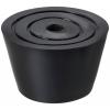 TRU COMPONENTS TC-11654320 podstavná nožka přístrojová zašroubovatelná, kulatá černá (š x v) 21 mm x 12 mm 1 ks