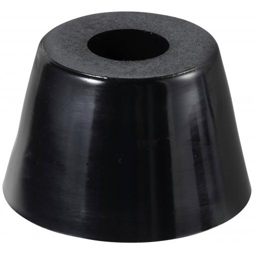 TRU COMPONENTS TC-11654320 podstavná nožka přístrojová zašroubovatelná, kulatá černá (š x v) 21 mm x 12 mm 1 ks