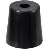 TRU COMPONENTS TC-11654340 podstavná nožka přístrojová zašroubovatelná, kulatá černá (š x v) 50 mm x 50 mm 1 ks