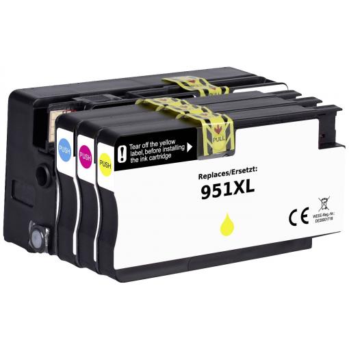 Renkforce Ink náhradní HP 950XL, 951XL, C2P43AE, CN045AE, CN046AE, CN047AE, CN048AE kompatibilní kombinované balení černá, azurová, purppurová, žlutá RF-5705448