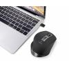 Renkforce RF-WM-300 optická ergonomická myš, přenos Bluetooth®, bezdrátový, 7 tlačítko, 2400 dpi, černá/šedá