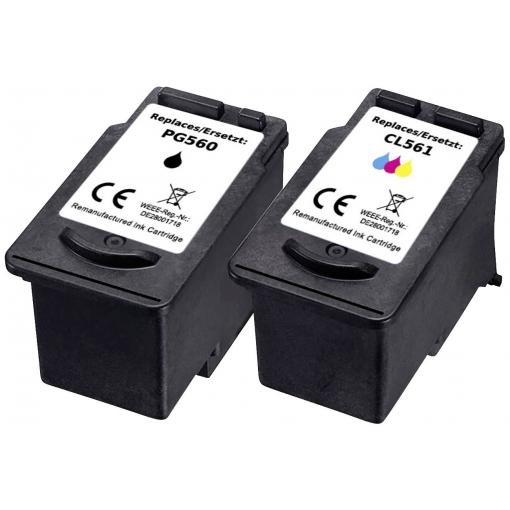 Renkforce Ink náhradní Canon PG-560, CL-561 kompatibilní kombinované balení černá, azurová, purppurová, žlutá RF-5706084