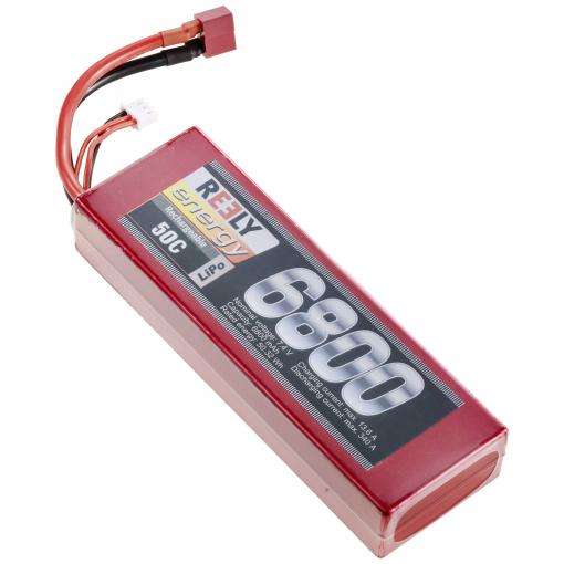 Reely RE-7856802 akumulátor přijímače (LiPo) (modelářství), 7.4 V, 6800 mAh, články 2, 50 C, Hardcase, T zástrčka