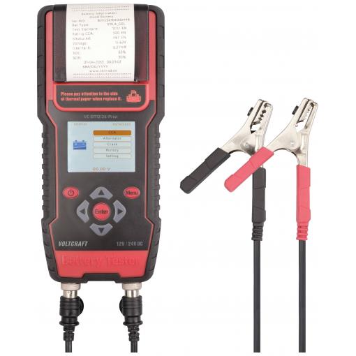 VOLTCRAFT VC-BT12/24-Print tester autobaterií, 12 V, 24 V, test baterie, 24.3 cm x 11 cm x 5.9 cm