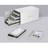 Renkforce RF-5587610 pouzdro pevného disku SATA Počet šachet pevných disků: 4 Bay 2.5 palec, 3.5 palec Vč. 80mm ventilátoru hliníkové pouzdro USB 3.2 (Gen 1x1)