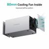 Renkforce RF-5587610 pouzdro pevného disku SATA Počet šachet pevných disků: 4 Bay 2.5 palec, 3.5 palec Vč. 80mm ventilátoru hliníkové pouzdro USB 3.2 (Gen 1x1)