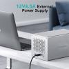 Renkforce RF-5587610 pouzdro pevného disku SATA Počet šachet pevných disků: 4 Bay 2.5 palec, 3.5 palec Vč. 80mm ventilátoru hliníkové pouzdro USB 3.2 (Gen 1x1)