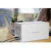 Renkforce RF-5587610 pouzdro pevného disku SATA Počet šachet pevných disků: 4 Bay 2.5 palec, 3.5 palec Vč. 80mm ventilátoru hliníkové pouzdro USB 3.2 (Gen 1x1)