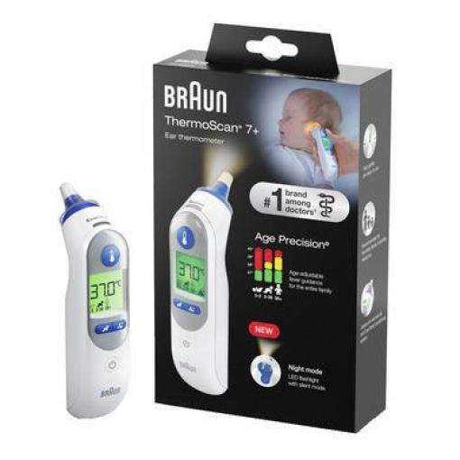 Braun ThermoScan 7+, IRT6525WE infračervený teploměr předehřátá měřicí špička