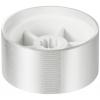 TRU COMPONENTS TC-11696476 otočný knoflík s označením stříbrná (Ø x v) 25 mm x 13 mm hliník, plast 1 ks