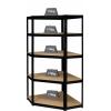 TOOLCRAFT TO-8701224 rohový modul skladového regálu, (š x v x h) 70 x 1.8 x 70 cm, Kov (práškový nátěr) , MDF, kovová podlaha, černá (matná)