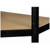 TOOLCRAFT TO-8701224 rohový modul skladového regálu, (š x v x h) 70 x 1.8 x 70 cm, Kov (práškový nátěr) , MDF, kovová podlaha, černá (matná)