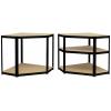 TOOLCRAFT TO-8701224 rohový modul skladového regálu, (š x v x h) 70 x 1.8 x 70 cm, Kov (práškový nátěr) , MDF, kovová podlaha, černá (matná)