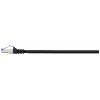 Renkforce RF-5771526 RJ45 síťové kabely, propojovací kabely CAT 6A S/FTP 0.50 m černá bez halogenů 1 ks