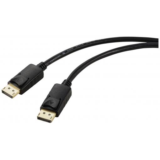 Renkforce DisplayPort kabel Konektor DisplayPort, Konektor DisplayPort 2.00 m černá Kabel DisplayPort