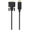 Renkforce DisplayPort / DVI kabelový adaptér Konektor DisplayPort, DVI-D 24+1pol. Zástrčka 1.80 m černá RF-5771518 PVC plášť DVI kabel