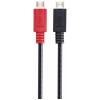 Renkforce USB kabel USB 2.0 USB Micro-B zástrčka, USB Micro-B zástrčka 0.30 m černá s funkcí OTG RF-5771772