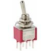 TRU COMPONENTS TC-11546996 páčkový spínač 125 V/AC, 250 V/AC 3 A 2x zap/zap s aretací 1 ks