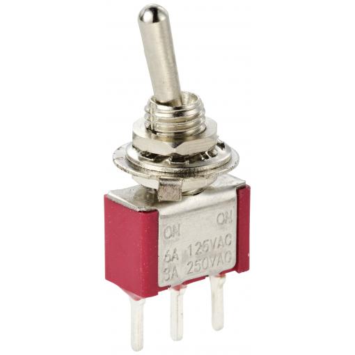 TRU COMPONENTS TC-11546992 páčkový spínač 125 V/AC, 250 V/AC 3 A 1x zap/zap s aretací 1 ks