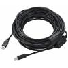 Renkforce USB kabel USB 2.0 USB-A zástrčka, USB-B zástrčka 20.00 m černá stínění pletivem RF-5720372