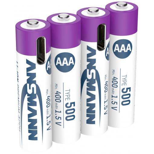 Ansmann LR03 USB-C USB-C® akumulátor Li-Ion 500 mAh 1.5 V 4 ks