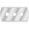 Náhradní čepel pro škrabku na domácnost se 3 otvory, 43 x 23 mm 023905