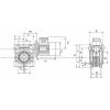 MSF-Vathauer Antriebstechnik střídavý elektromotor GM 0,37-MS-HY-Q45-i15-B14 IE1 20 100027 0511 0.37 kW 1.1 A 230 V/400 V B14 93.3 ot./min 27 Nm