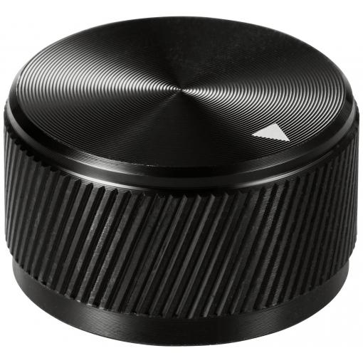 TRU COMPONENTS TC-11613816 otočný knoflík s označením černá (Ø x v) 30 mm x 17 mm hliník 1 ks