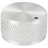 TRU COMPONENTS TC-11613820 otočný knoflík s označením stříbrná (Ø x v) 30 mm x 17 mm hliník 1 ks