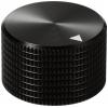 TRU COMPONENTS TC-11613808 otočný knoflík s označením černá (Ø x v) 25 mm x 16 mm hliník 1 ks