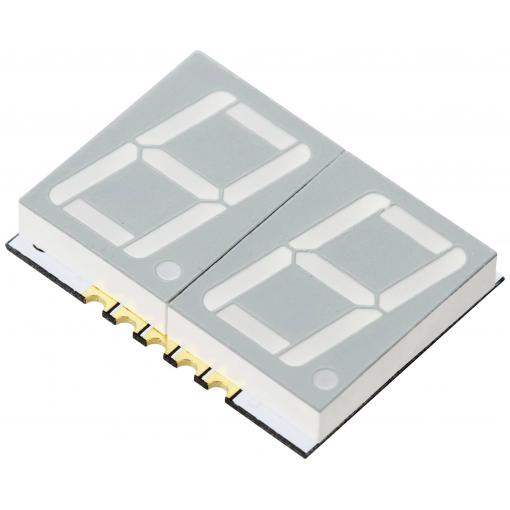 TRU COMPONENTS SMD LED červená 13 mcd 2-místný displej