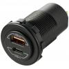 VOLTCRAFT Automobilová vestavná USB zásuvka s Power Delivery, 60 W 12/24 V