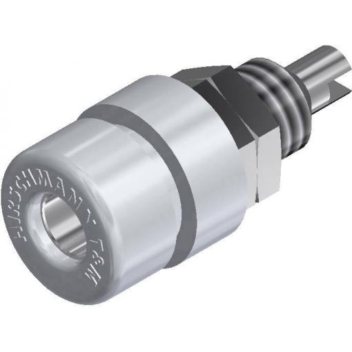 Hirschmann Test & Measurement BIL 30 ws zdířka pro banánek zásuvka, vestavná vertikální Ø pin: 4 mm bílá 1 ks
