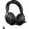 Jabra Evolve 2 85 Headset uzavřená (Over Ear) Bluetooth®, kabelová stereo černá Redukce šumu mikrofonu regulace hlasitosti, Indikátor nabití, Vypnutí zvuku