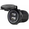 VOLTCRAFT Dvojitá USB zásuvka 12 - 24 V, 4,8 A, s ochranným krytem 12/24 V