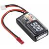 Reely RE-7851726 akupack Li-Pol (modelářství), 7.4 V, 500 mAh, články 2, 25 C, Softcase, BEC