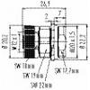 binder 99-0432-500-04 kulatý faston, 1 ks