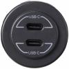 VOLTCRAFT Dvojitá zásuvka USB-C® 9 V - 30 V - 60 W Proudová zatížitelnost (max.)=3 A 12 až 24 V/DC