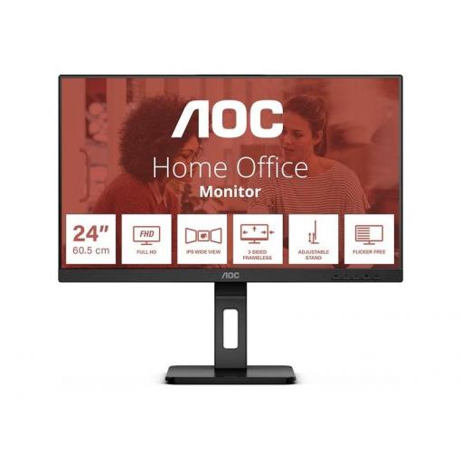 AOC 24E3QAF LED monitor 61 cm (24 palec)1920 x 1080 Pixel, 16:9, 4 ms, IPS LED