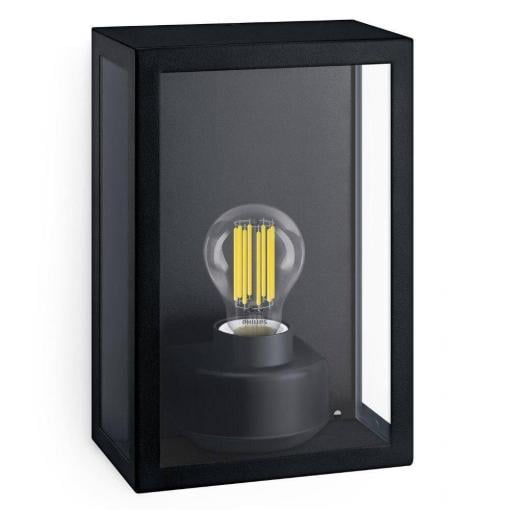 Philips LED Alzor 8720169266414 venkovní nástěnné osvětlení E27 černá