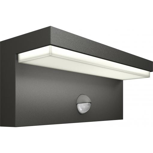 Philips LED Bustan 8720169257399 venkovní nástěnné LED osvětlení s PIR detektorem LED 3.8 W antracitová