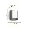 Philips LED Arbour 8720169263833 venkovní nástěnné LED osvětlení s PIR detektorem LED 3.8 W antracitová