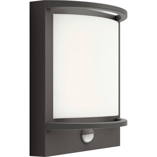 Philips LED Samondra 8720169263710 venkovní nástěnné LED osvětlení s PIR detektorem LED 3.8 W antracitová