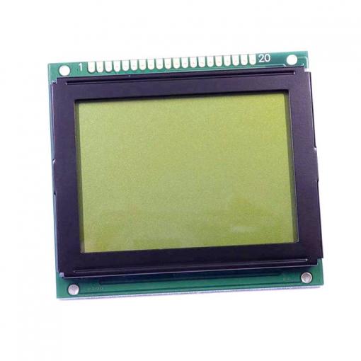 Display Elektronik LCD displej žlutozelená 128 x 64 Pixel (š x v x h) 78.00 x 70.00 x 12.6 mm DEM128064H1SYH-PY