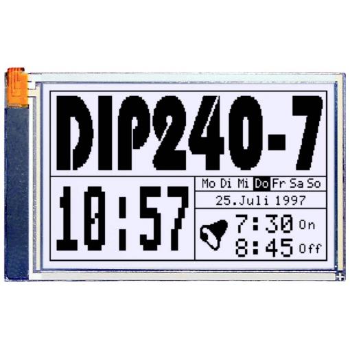 Display Elektronik grafický displej bílá 240 x 128 Pixel (š x v x h) 113.00 x 70.00 x 10.8 mm