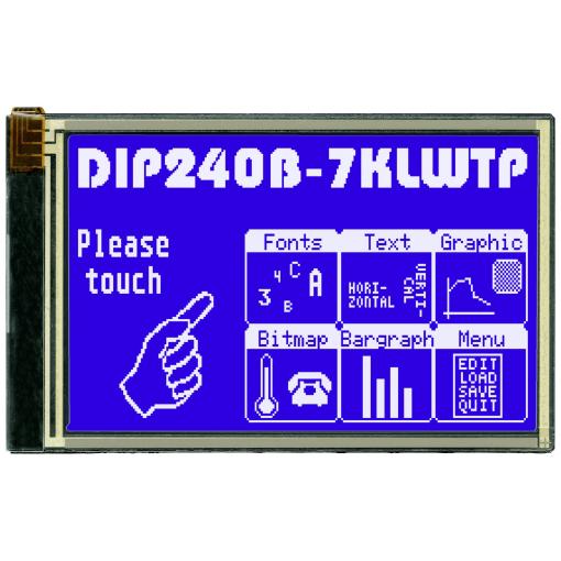 Display Elektronik grafický displej bílá 240 x 128 Pixel (š x v x h) 113.00 x 70.00 x 11.8 mm