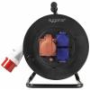 Sygonix SY-5806894 kabelový buben 25 m černá CEE zástrčka 16 A 5pólová