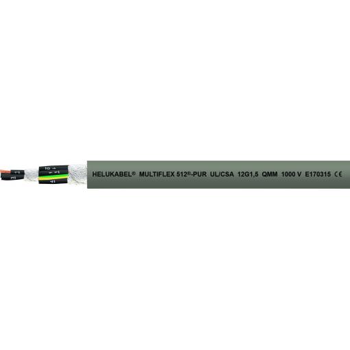 HELU 21624-1000 kabel pro energetické řetězy M-FLEX 512-PUR UL 4 G 10 mm² šedá 1000 m