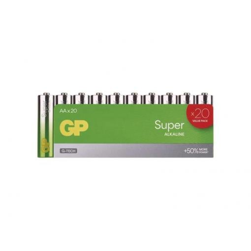 Baterie AA (R6) alkalická GP Super 20ks / shrink