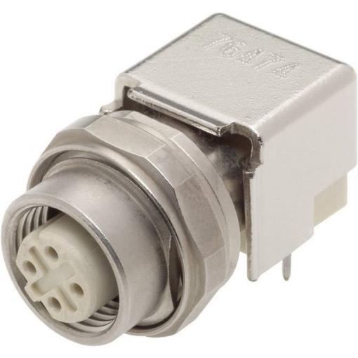 HARTING Han® M12 vestavný zástrčkový konektor pro senzory - aktory, 21033814410, piny: 4, 1 ks